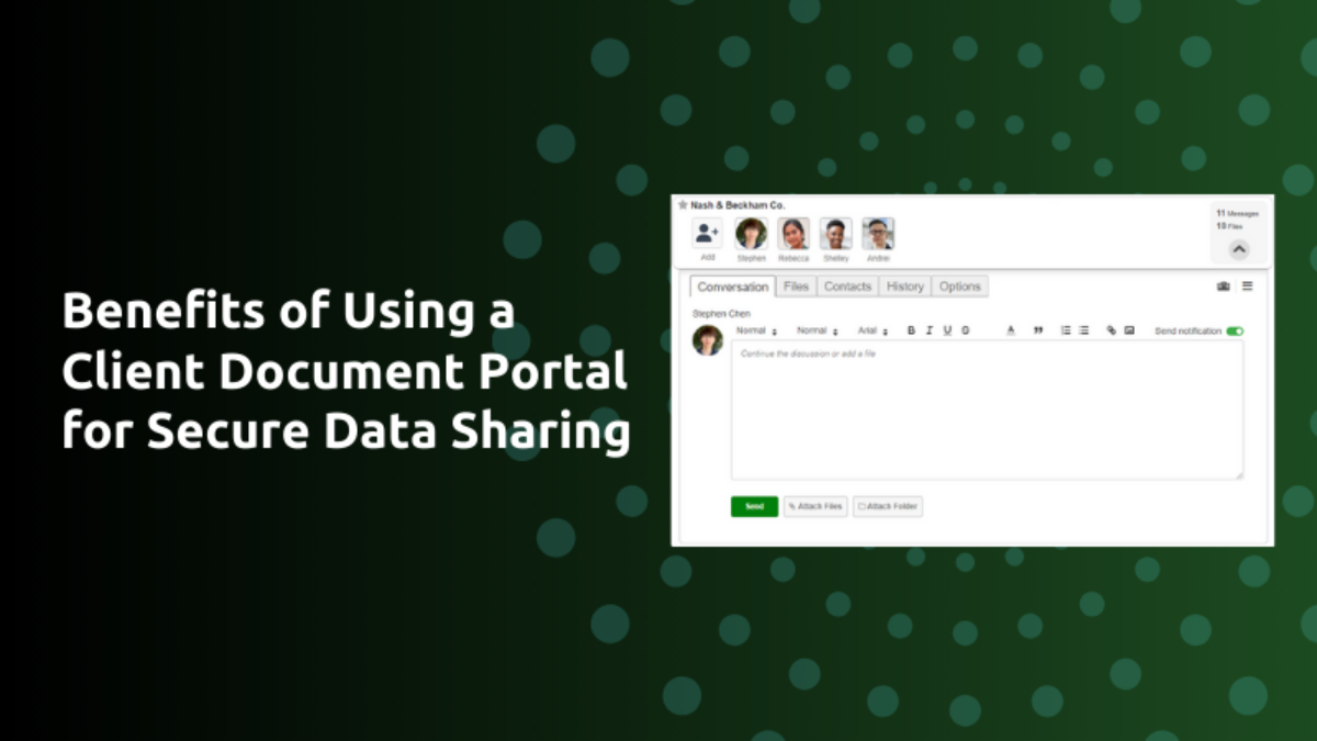 Benefits of Using a Client Document Portal for Secure Data Sharing